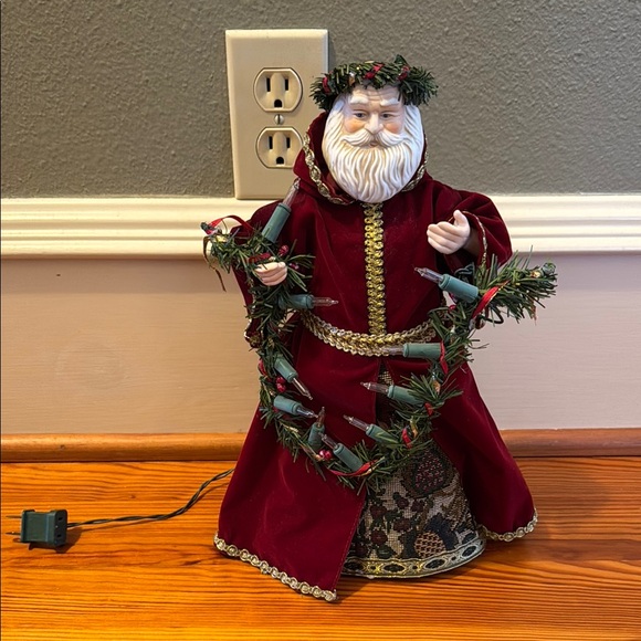 Festive Vintage Midwest Importers Red Santa Figurine with Lights - Picture 2 of 4